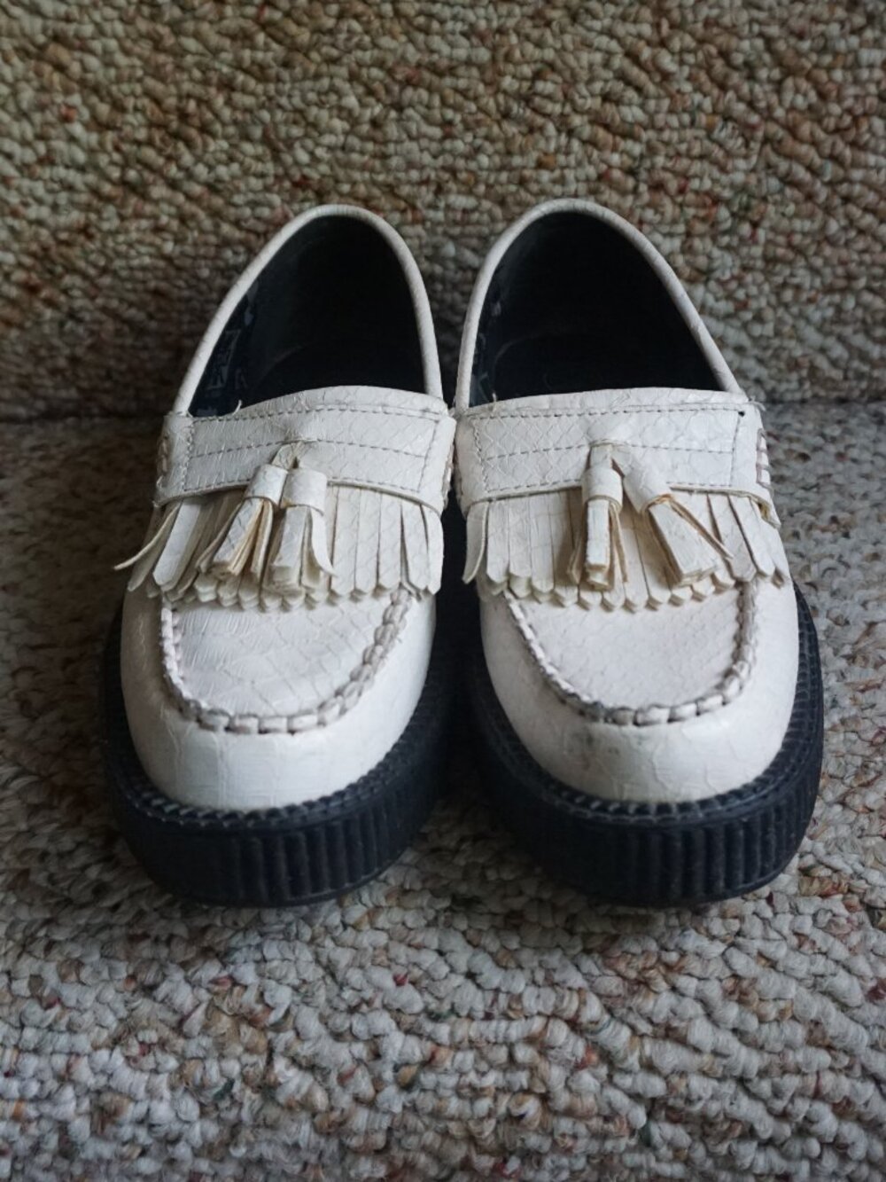 T.U.K. Vintage Creeper Loafers Light Pink EU 37 6.5